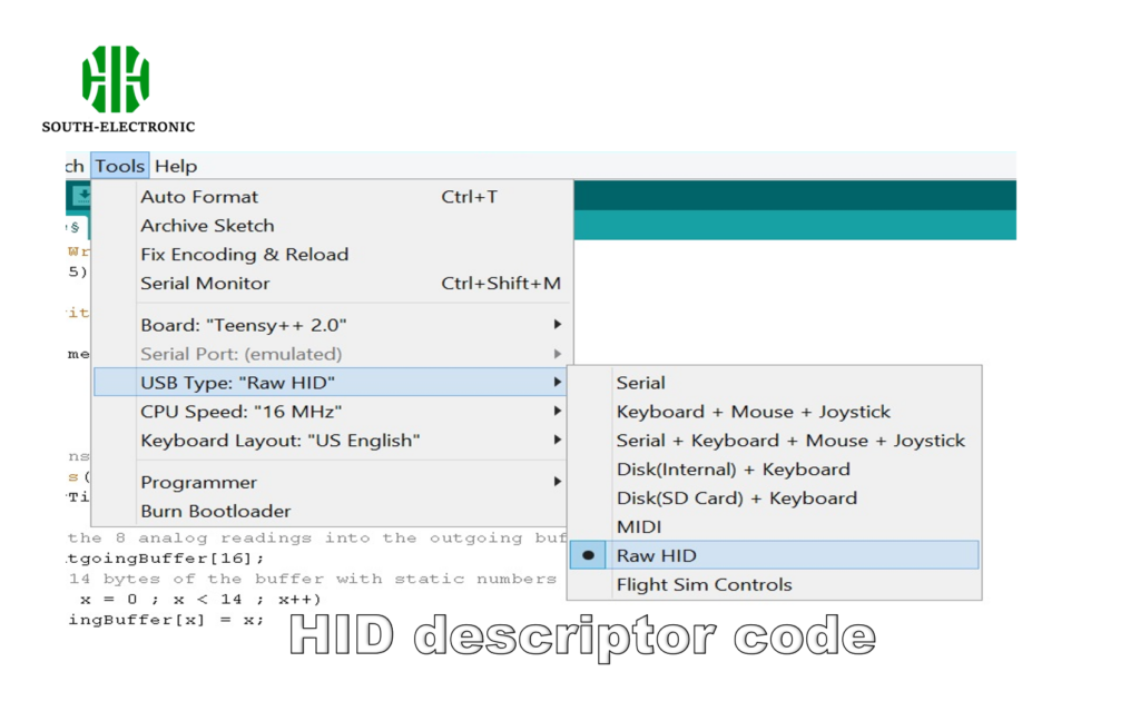 Code de descripteur HID