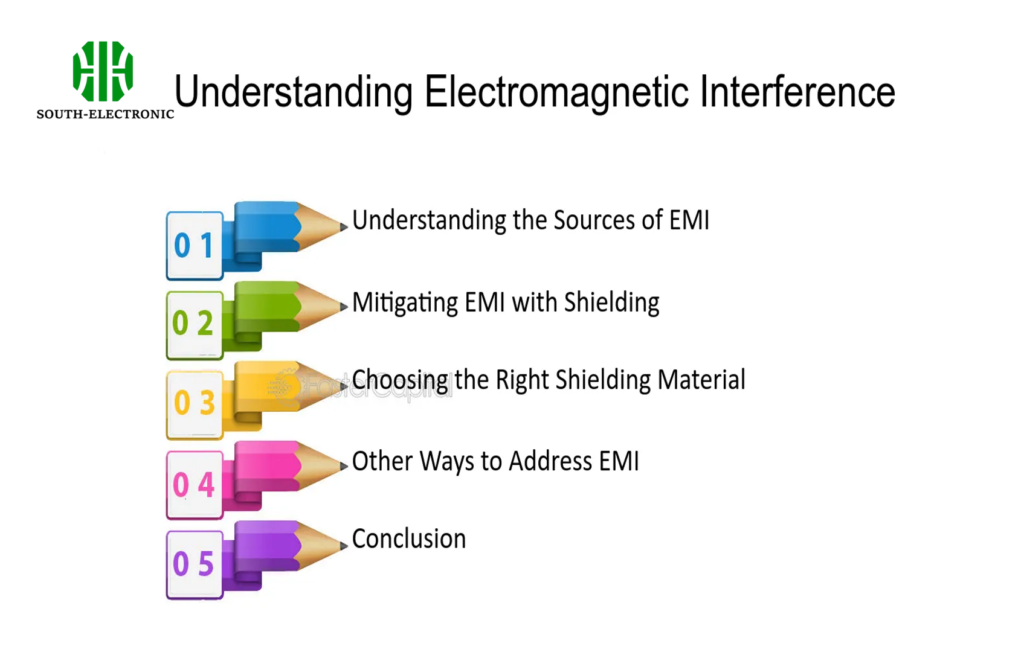 Ubicaciones comunes de fuentes de EMI