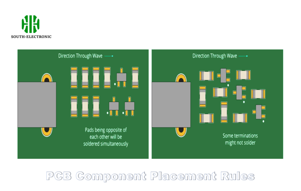 Диаграмма расстояния от края платы