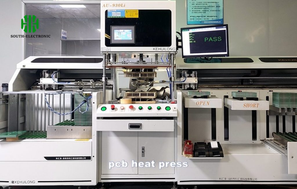 diagrama de configuración de prensa de calor