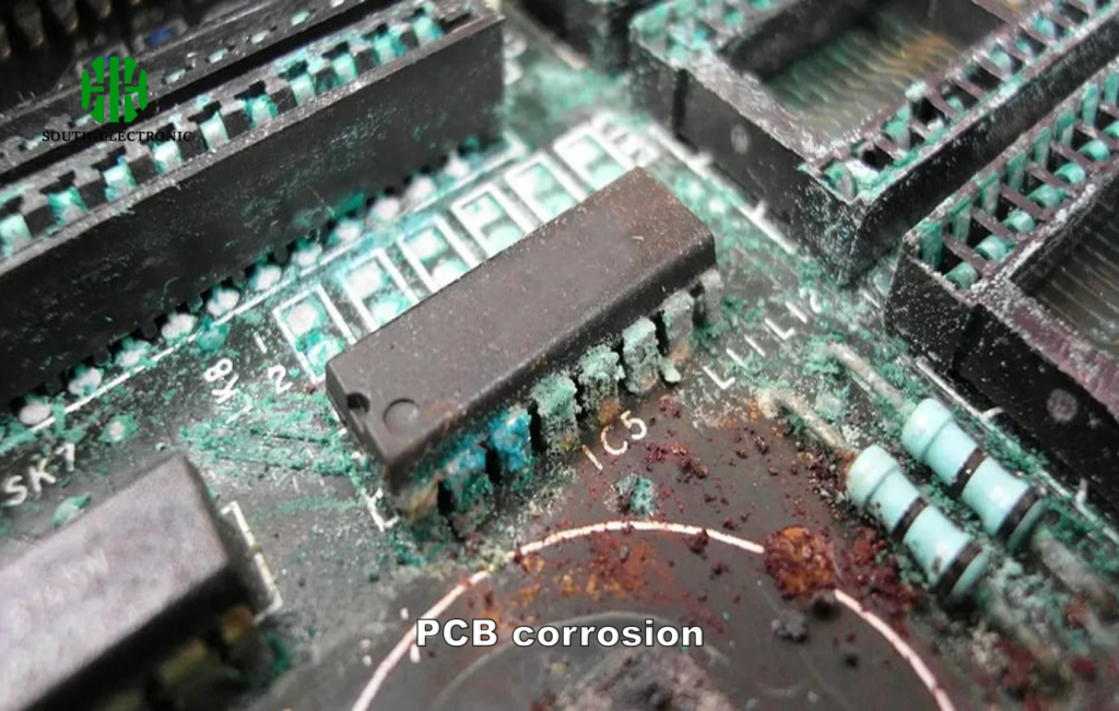 PCB corrosion example