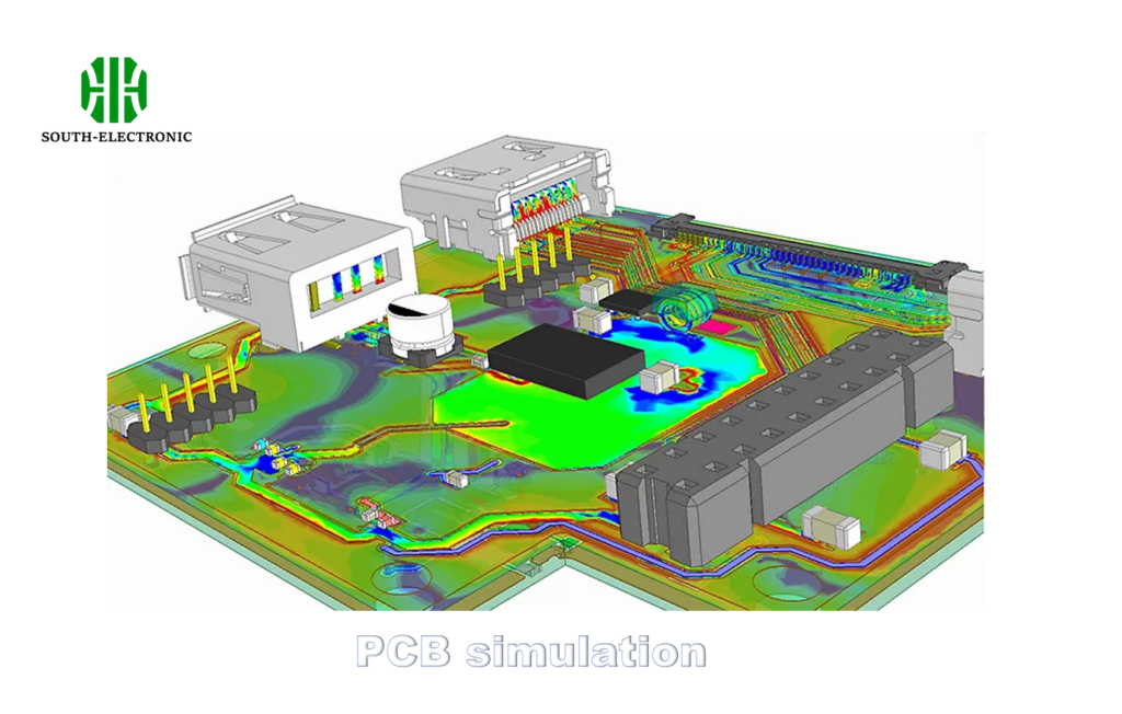 PCB electric field simulation
