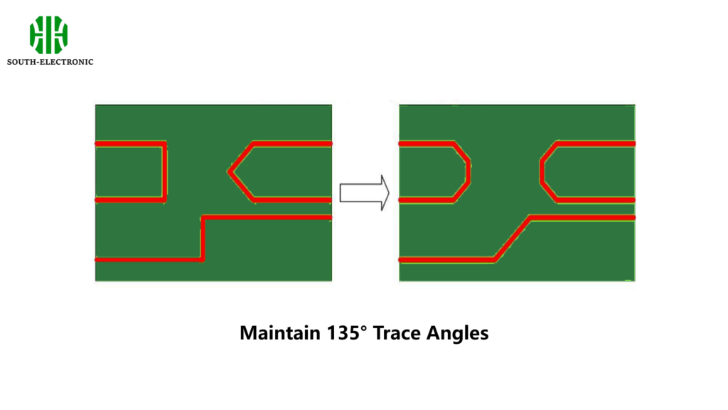 Maintain 135° Trace Angles