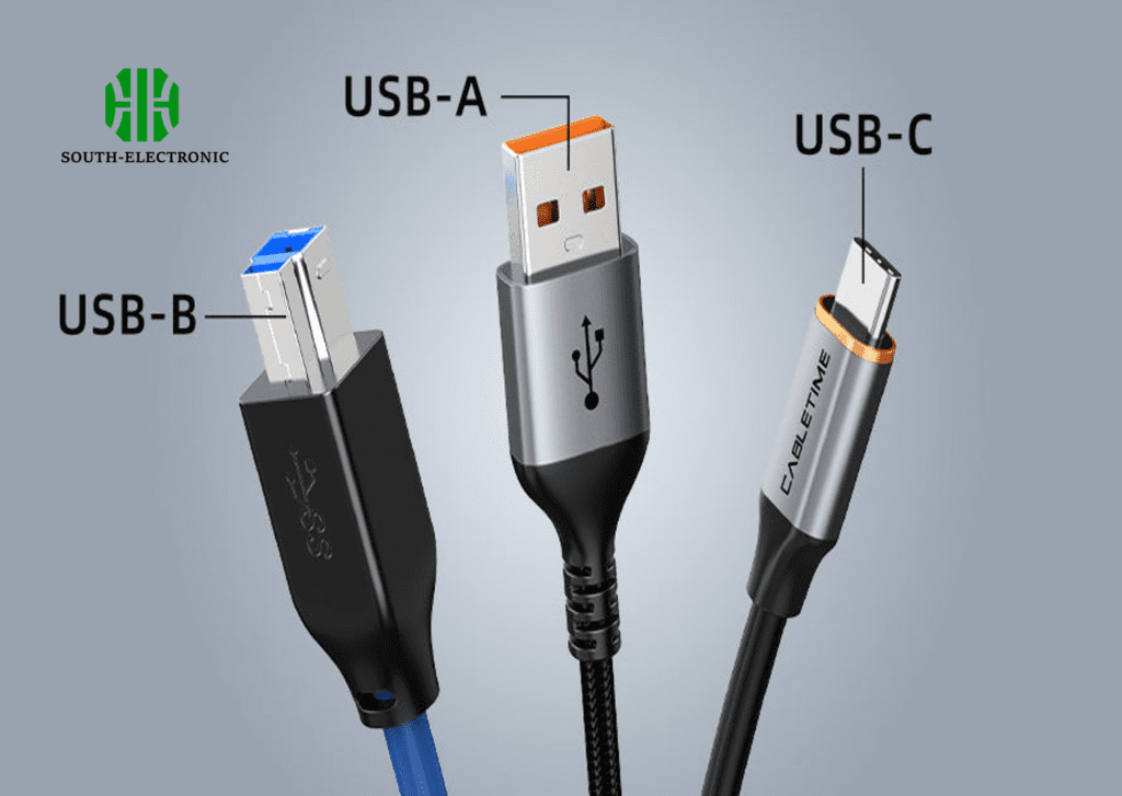 USB-A and USB-B、USB-C Connector