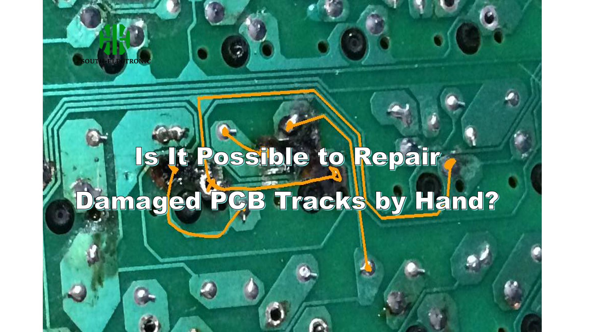 Is it possible to repair damaged PCB tracks by hand?