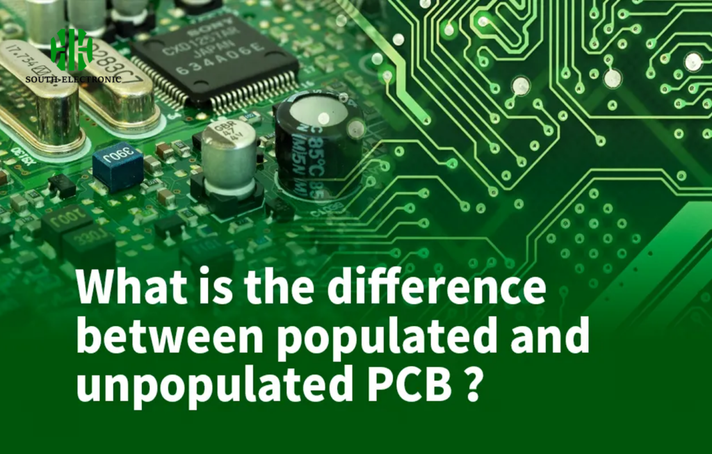 What is the difference between populated and unpopulated PCB？