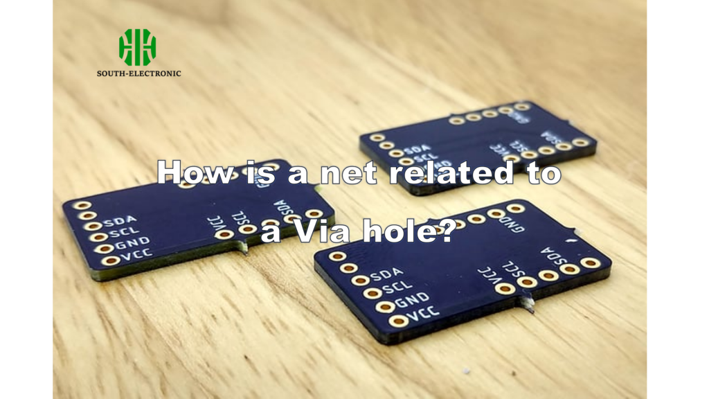 How is a net related to a Via hole?