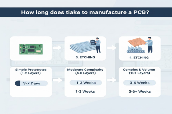 A calendar with highlighted dates representing PCB manufacturing timelines