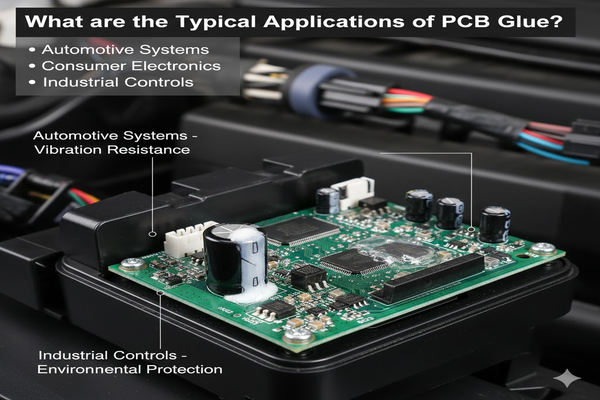 Automotive PCB with glue