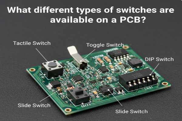 Quels types d'interrupteurs sont disponibles sur un PCB