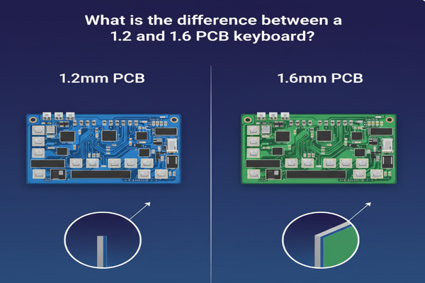 What is the difference between a 1.2 and 1.6 PCB keyboard