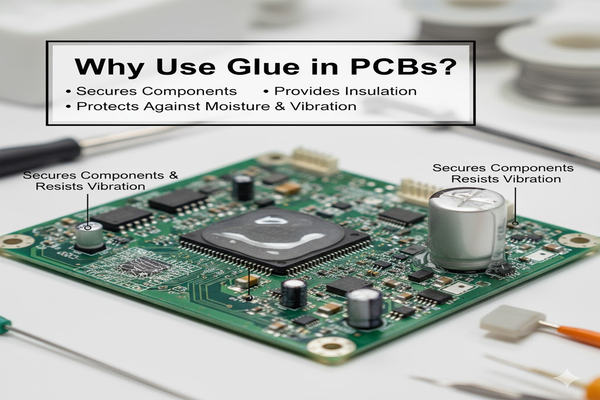 Secured PCB components