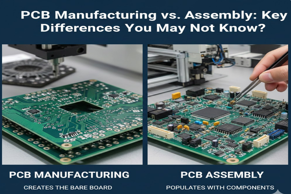 PCB Manufacturing vs. Assembly: Key Differences You May Not Know