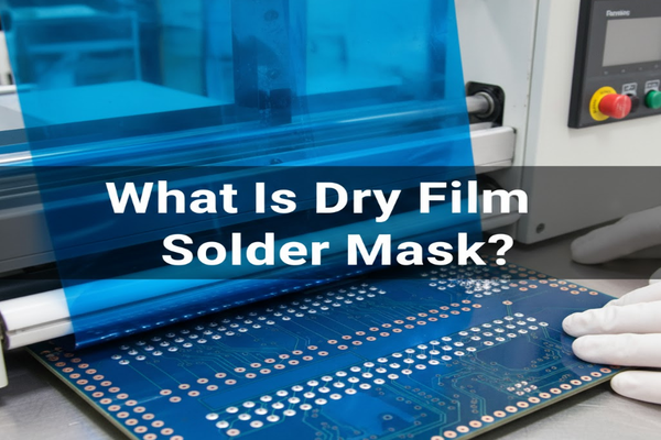 Dry film solder mask application process